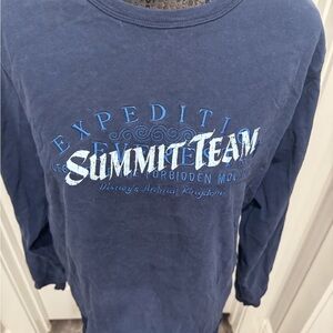Expedition Everest Summit Team Long Sleeve Shirt unisex size medium C